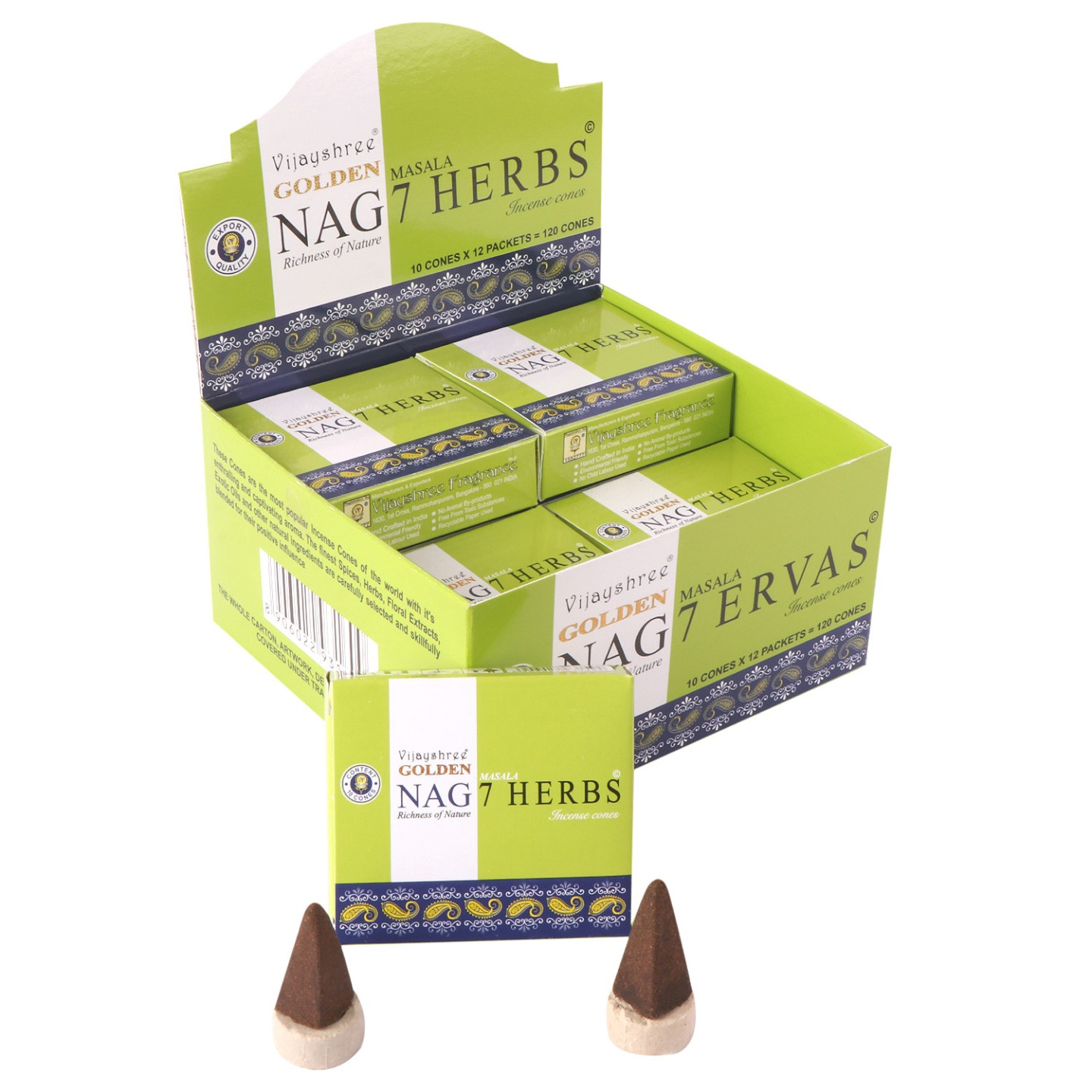 Vijayshree Golden Nag Cones - 7 Herbs