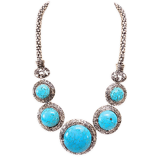 Turquoise necklace & earring set C