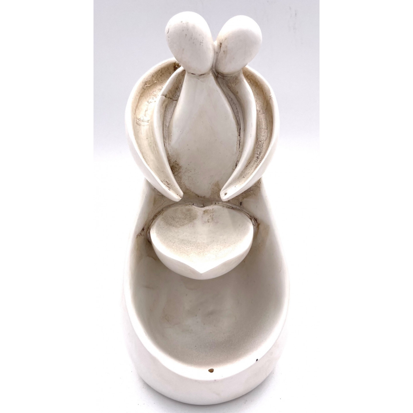 Backflow Incense Burner Harmony Heart White