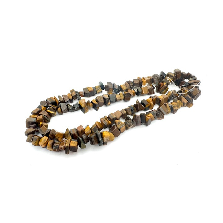 Wholesale 10 mm Tiger Eye Gemstone Chip Necklace