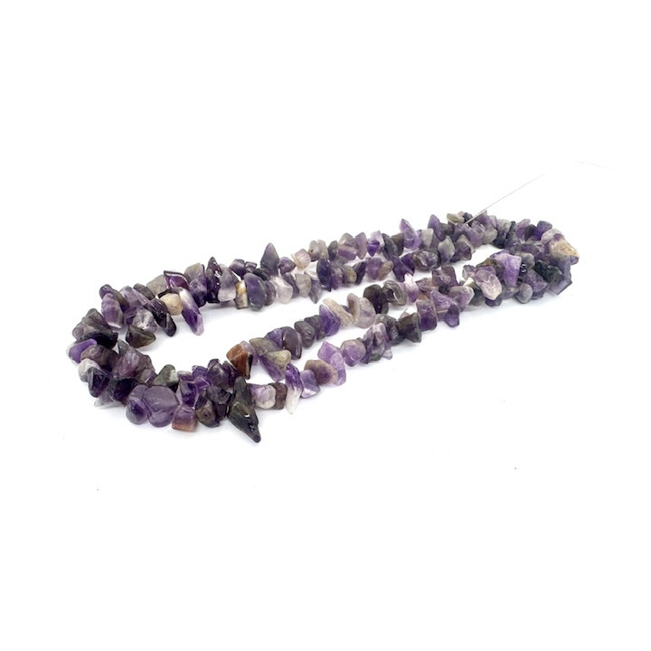 Wholesale 10 mm Amethyst Gemstone Chip Necklace