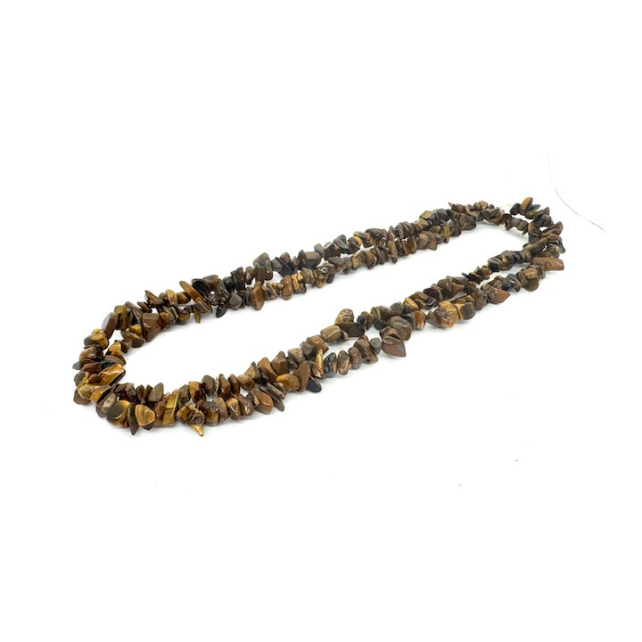 Wholesale Thin Tiger Eye Gemstone Chip Necklace