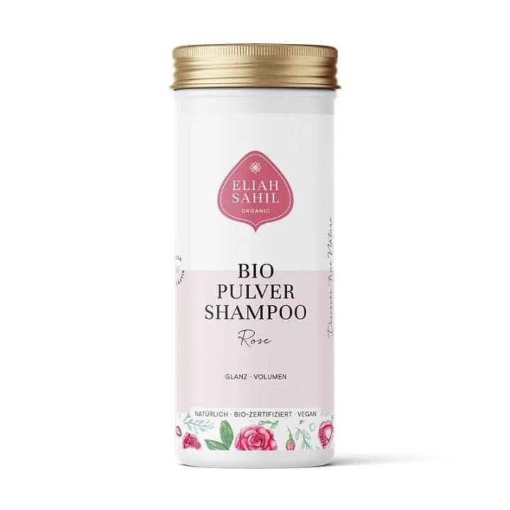 Shampooing en poudre Rose bio Eliah Sahil | Pieralune