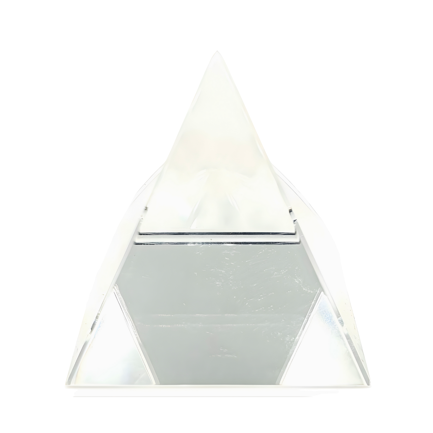 Crystal Pyramid Clear White 5 × 5 cm