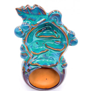 Backflow Incense Burner Gourd Moss Green