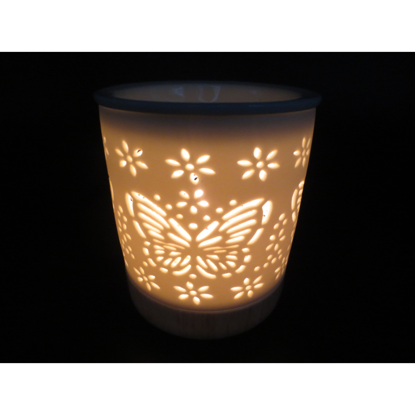Ceramic Butterfly Oil Burner White