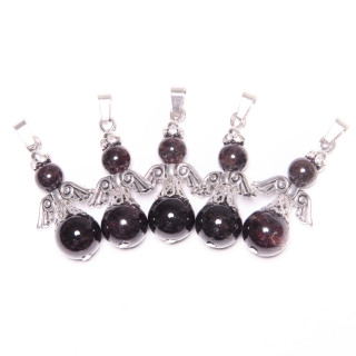 Angel Gemstone Pendant Set (5pc) - Garnet