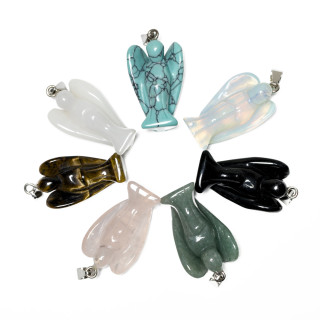Gemstone Angel Pendant Set (7 pieces)