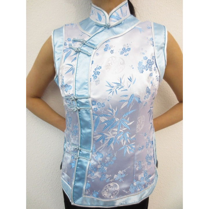 light blue with flowers