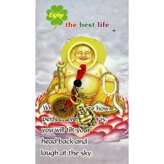 Lucky Coins Buddha Keychain (Gold)