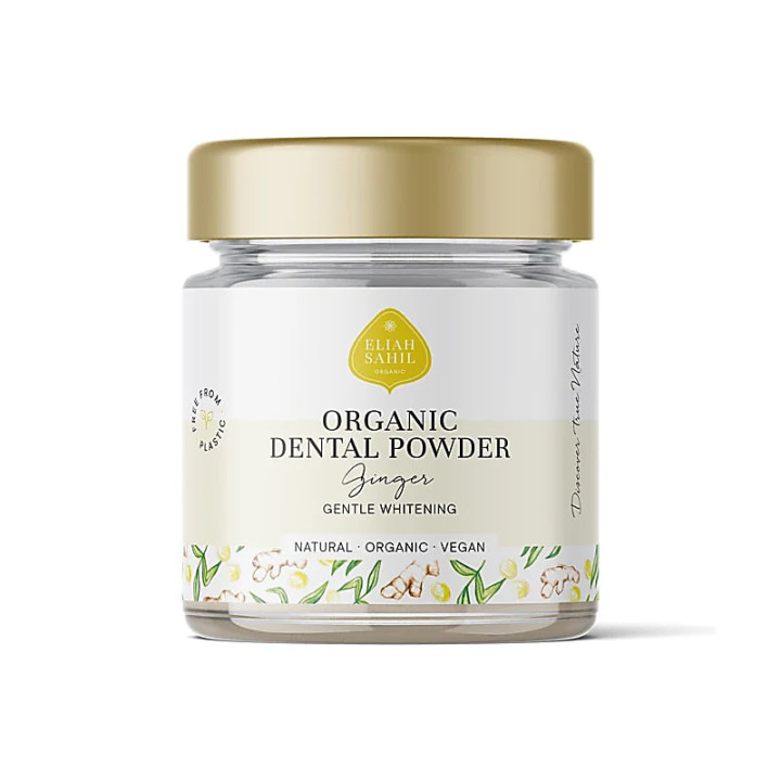 Poudre dentaire au Gingembre bio Eliah Sahil | Pieralune