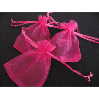 Organza Gift Bag Fuchsia 13 x 20cm