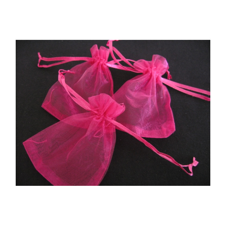 Organza Gift Bag Fuchsia 13 x 20cm