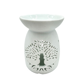 Oil burner White Tree of Life with Birds (small)