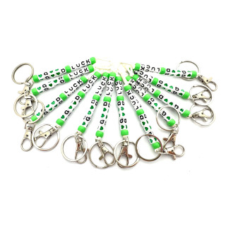Good Luck Keychains - Green 12 pieces