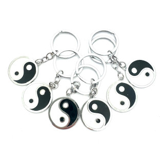 Wholesale Yin Yang Metal Keychain (6 pieces)
