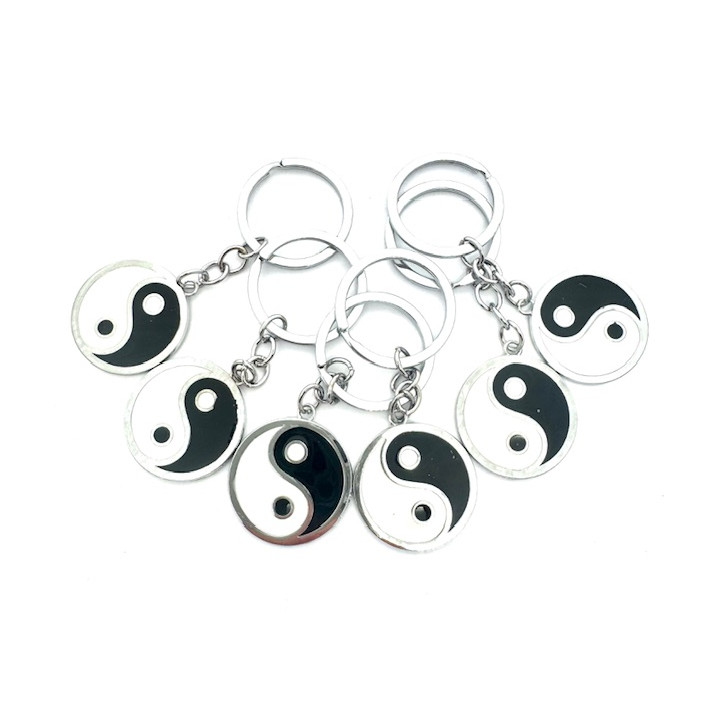 Wholesale Yin Yang Metal Keychain (6 pieces)