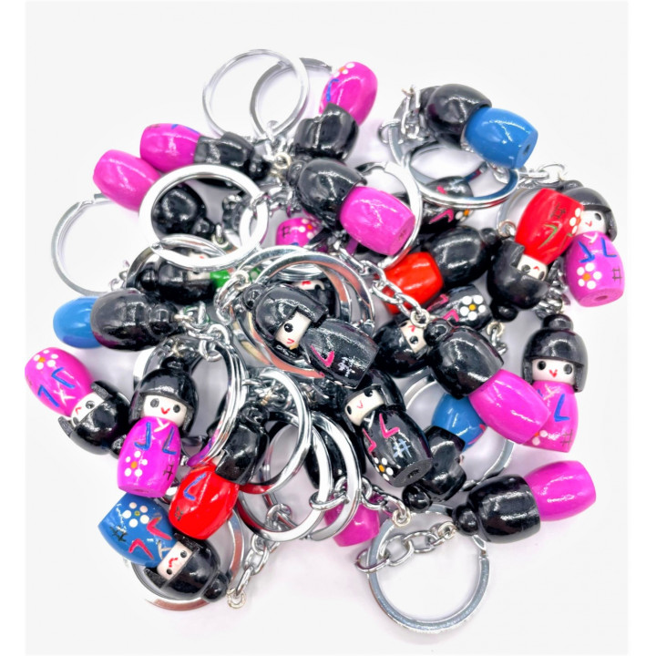 Wholesale Japanese Kokeshi key chain