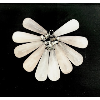 Rose Quartz Teardrop Pendant ()