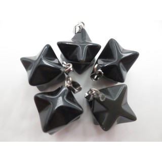 Gemstone Meteor Pendant - Onyx (5 pieces)