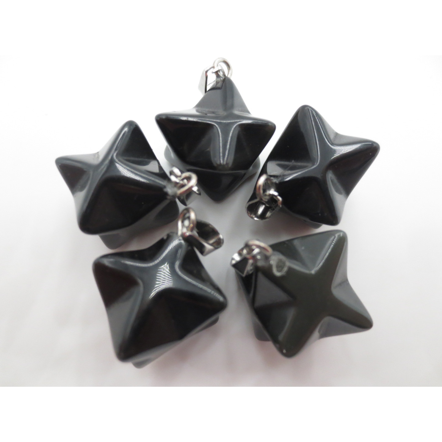Gemstone Meteor Pendant - Onyx (5 pieces)