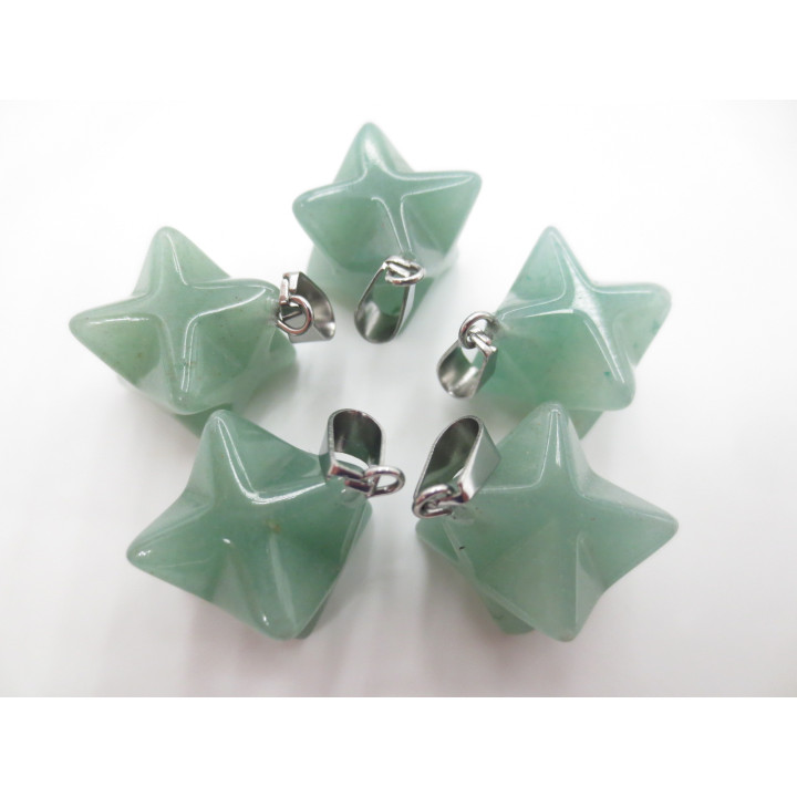 Gemstone Meteor Pendant - Aventurine (5 pieces)