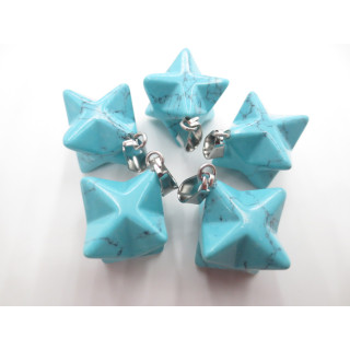 Gemstone Meteor Pendant - Turquoise (5 pieces)