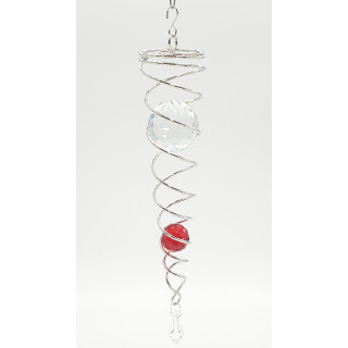 Wholesale - mini Vortex Wind Spinner with 2 spheres red