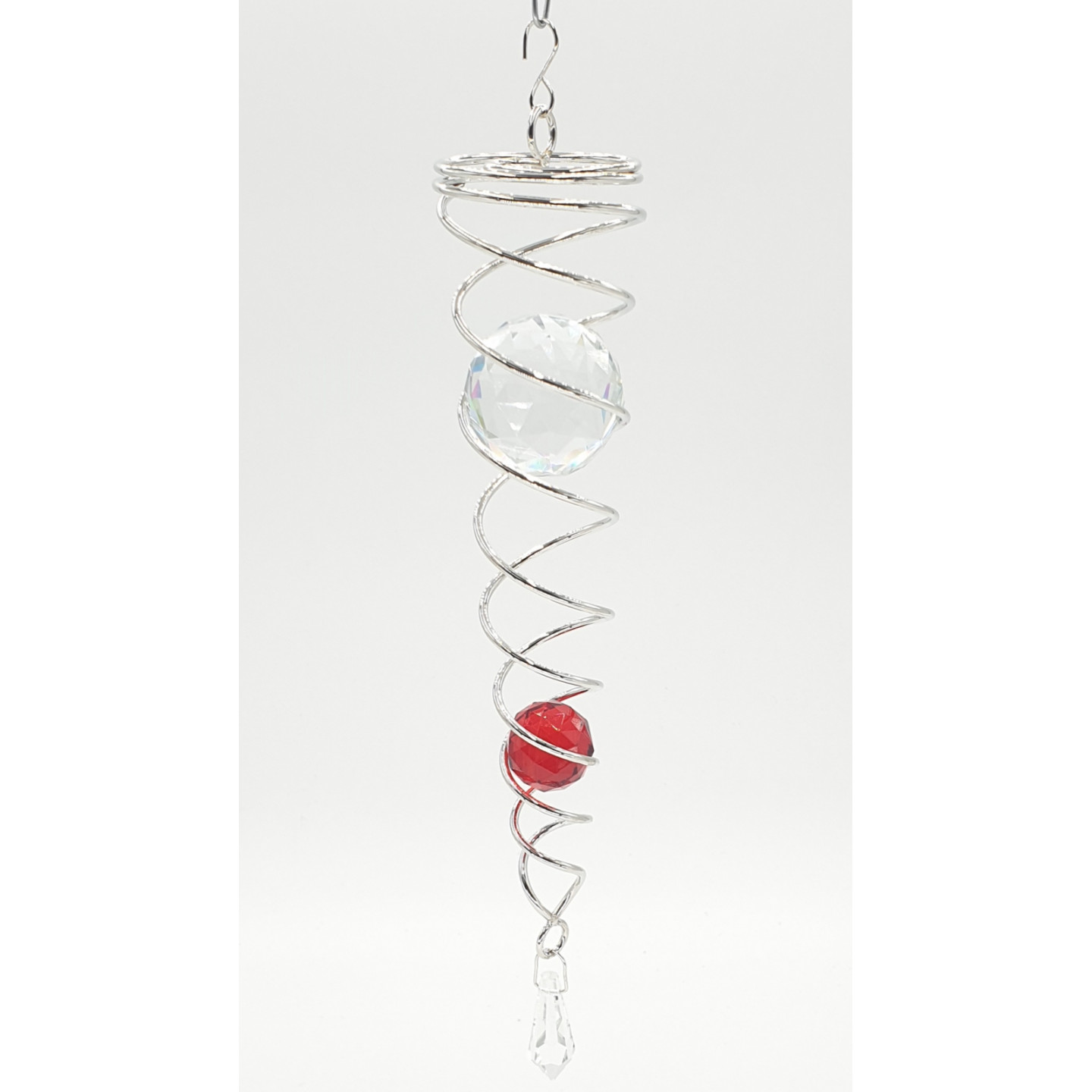 Wholesale - mini Vortex Wind Spinner with 2 spheres red