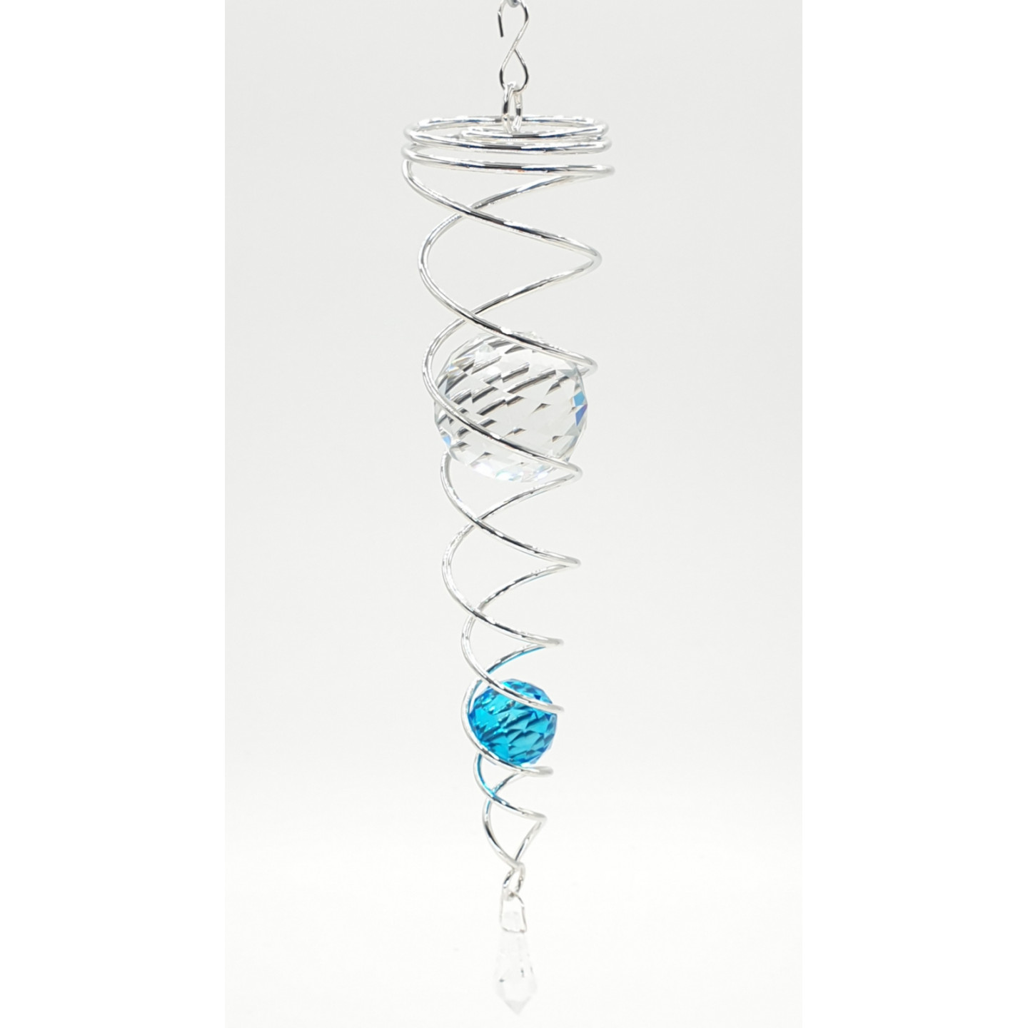 Wholesale - mini Vortex Wind Spinner with 2 spheres blue