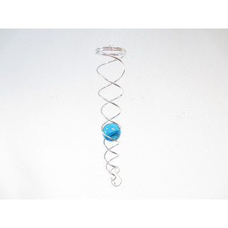 mini Vortex Wind Spinner aqua blue