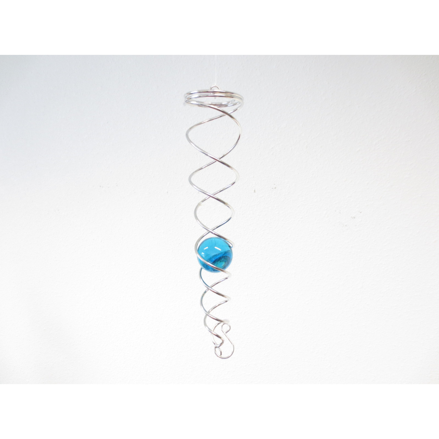 mini Vortex Wind Spinner aqua blue