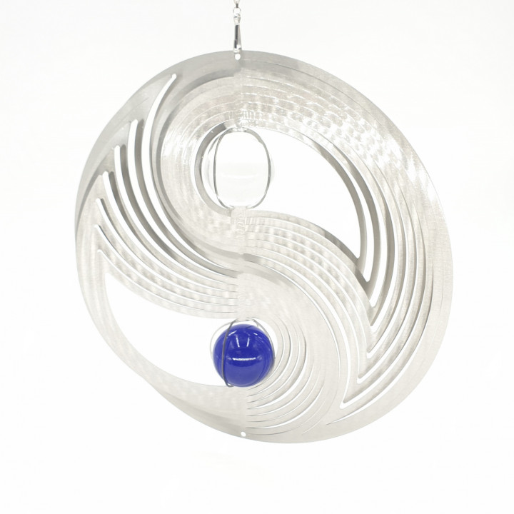 Cosmo Wind Spinner Yin Yang Blue (30cm)