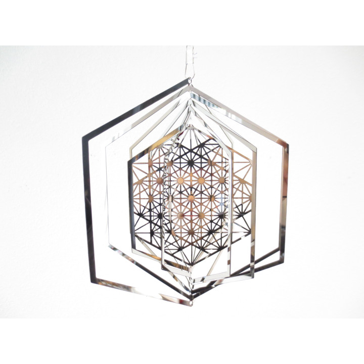 Cosmo Wind Spinner Fruit of Life (20cm)