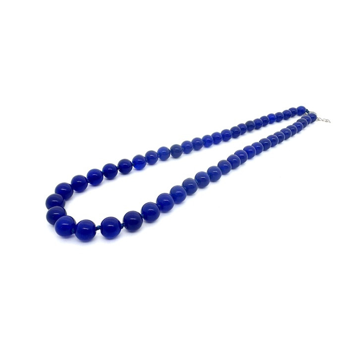 Wholesale 8 mm Lapis Lazuli Beaded Necklace (without Box)