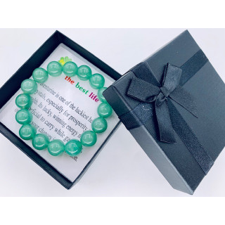 12mm Gemstone Bracelet with Gift Box - Aventurine