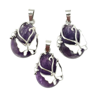 Gemstone Butterfly Pendant - Amethyst ()