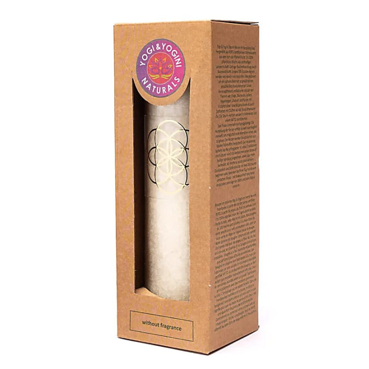 Bougie stéarine graine de vie blanche non parfumée | Pieralune