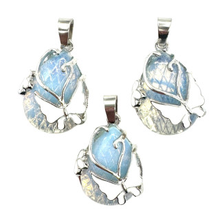 Gemstone Butterfly Pendant - Opal ()