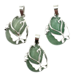 Gemstone Butterfly Pendant - Aventurine ()