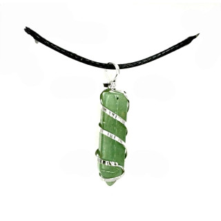 Gemstone Pendant Necklace - Aventurine