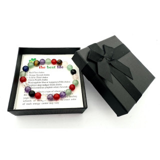 8mm Mixed Gemstone Bracelet – Gift Box Included