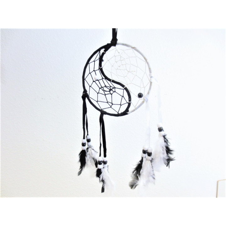 11cm Round Yin Yang Dreamcatchers (6 pieces)