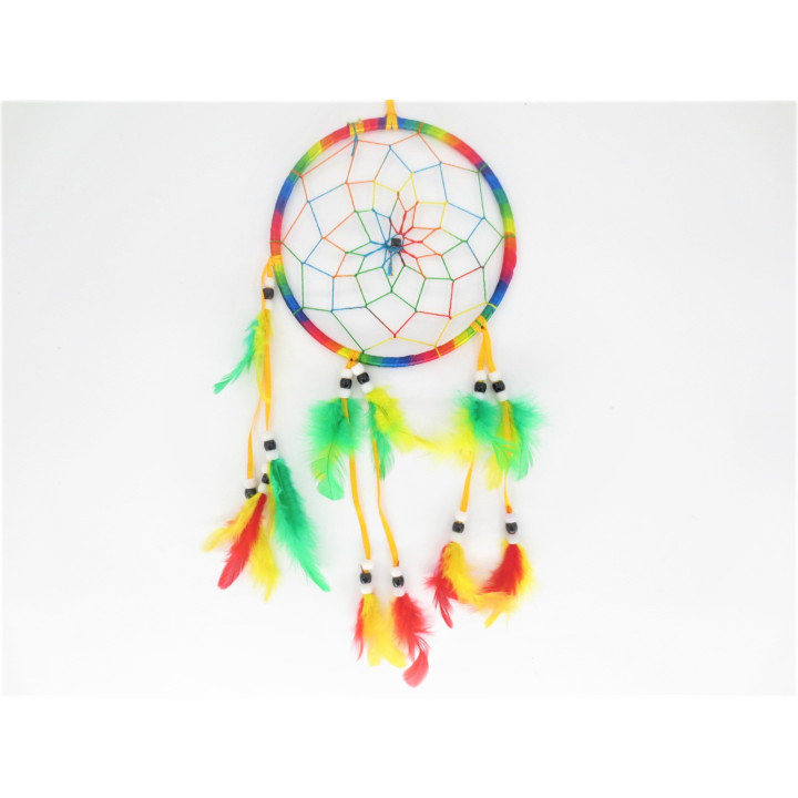 16cm Round Dreamcatcher Rainbow (5 pieces)
