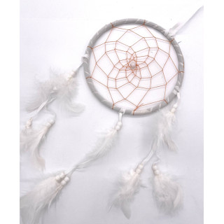 16cm Round Dreamcatchers White (6 pieces)