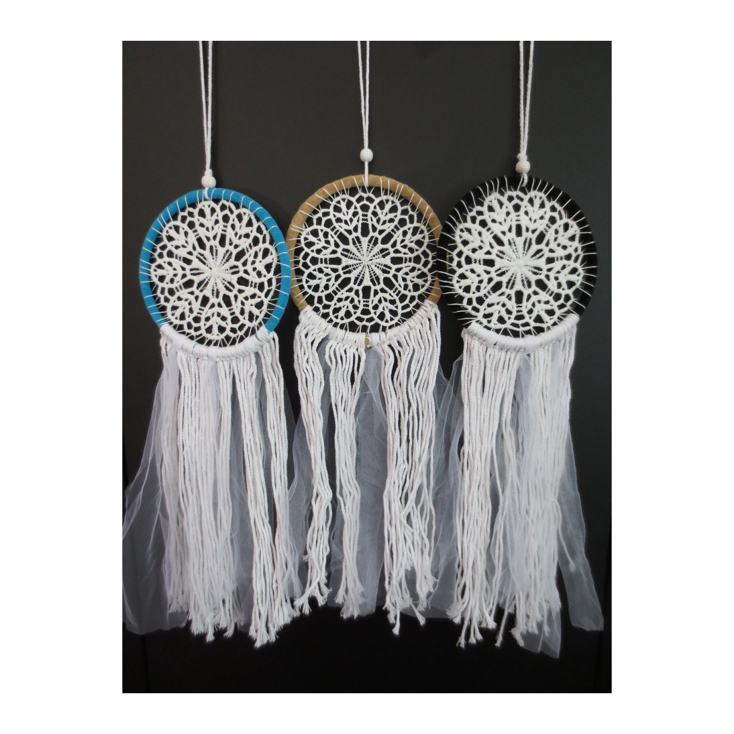 13cm Crochet Dream Catchers with Streamers ()