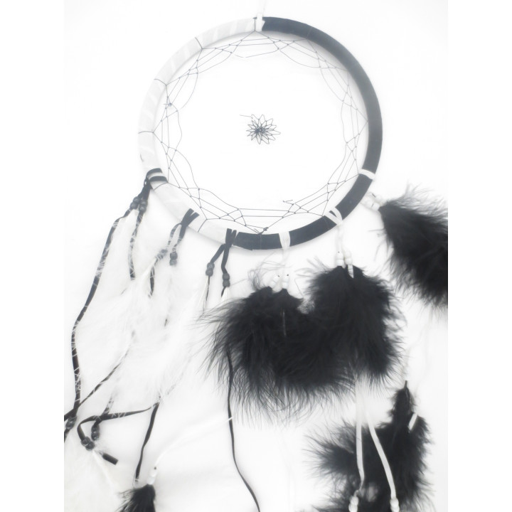 25cm Dream Catcher - Black & White