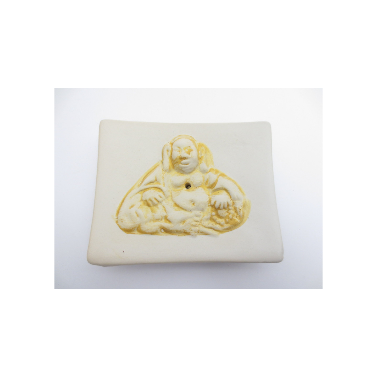 White Square Buddha Incense Holder Stick Set (6 pieces)