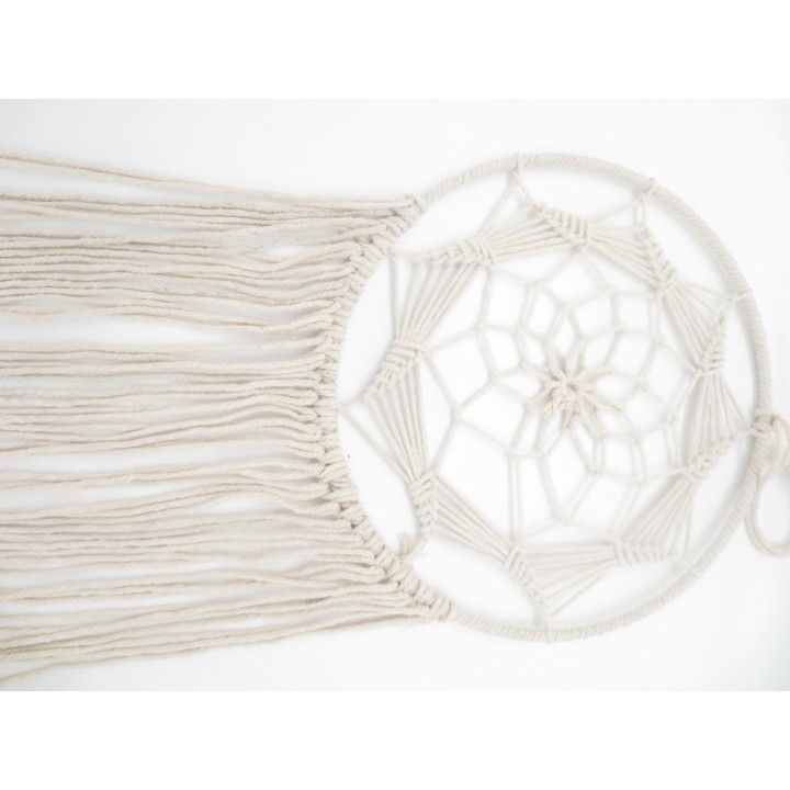 30cm Round Dreamcatcher Cream