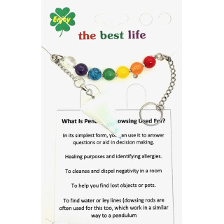 Opal 7 Chakra Gemstone Pendulum